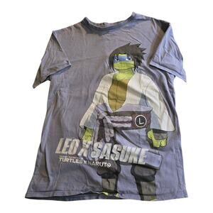 Teenage Mutant Ninja Turtles x Naruto Leonardo as Sasuke T-Shirt SZ S BoxLunch